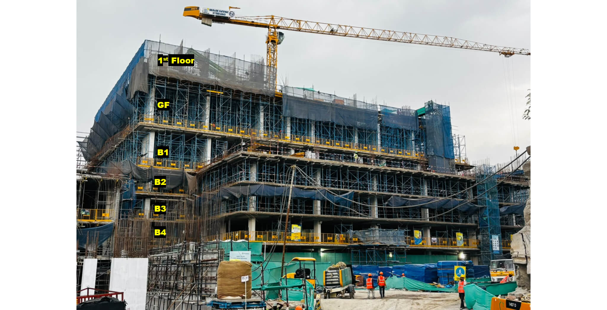 Tower B - Structure First and Second floor works in progress - May 2026