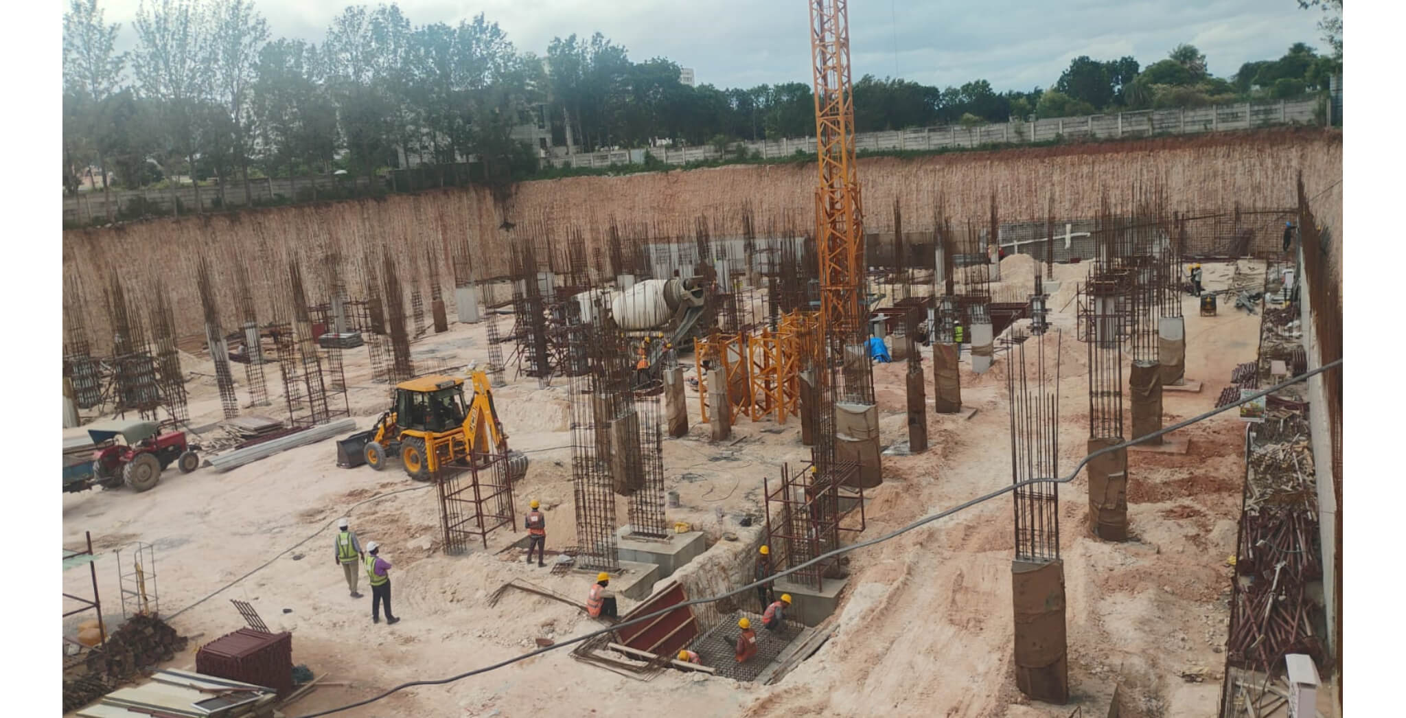 Jun 2026 - Retaining wall, Footings, columns work in progress Jun 2026 - Retaining wall, Footings, columns work in progress