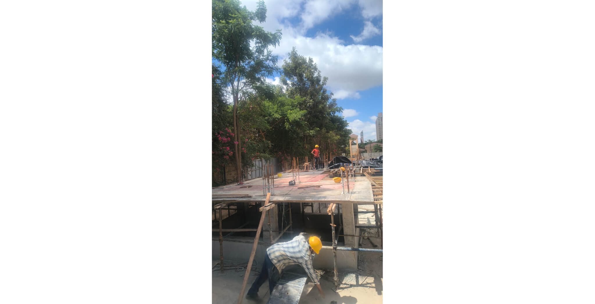  East ventilation shaft |cover slab shuttering in progress - Status Images 3