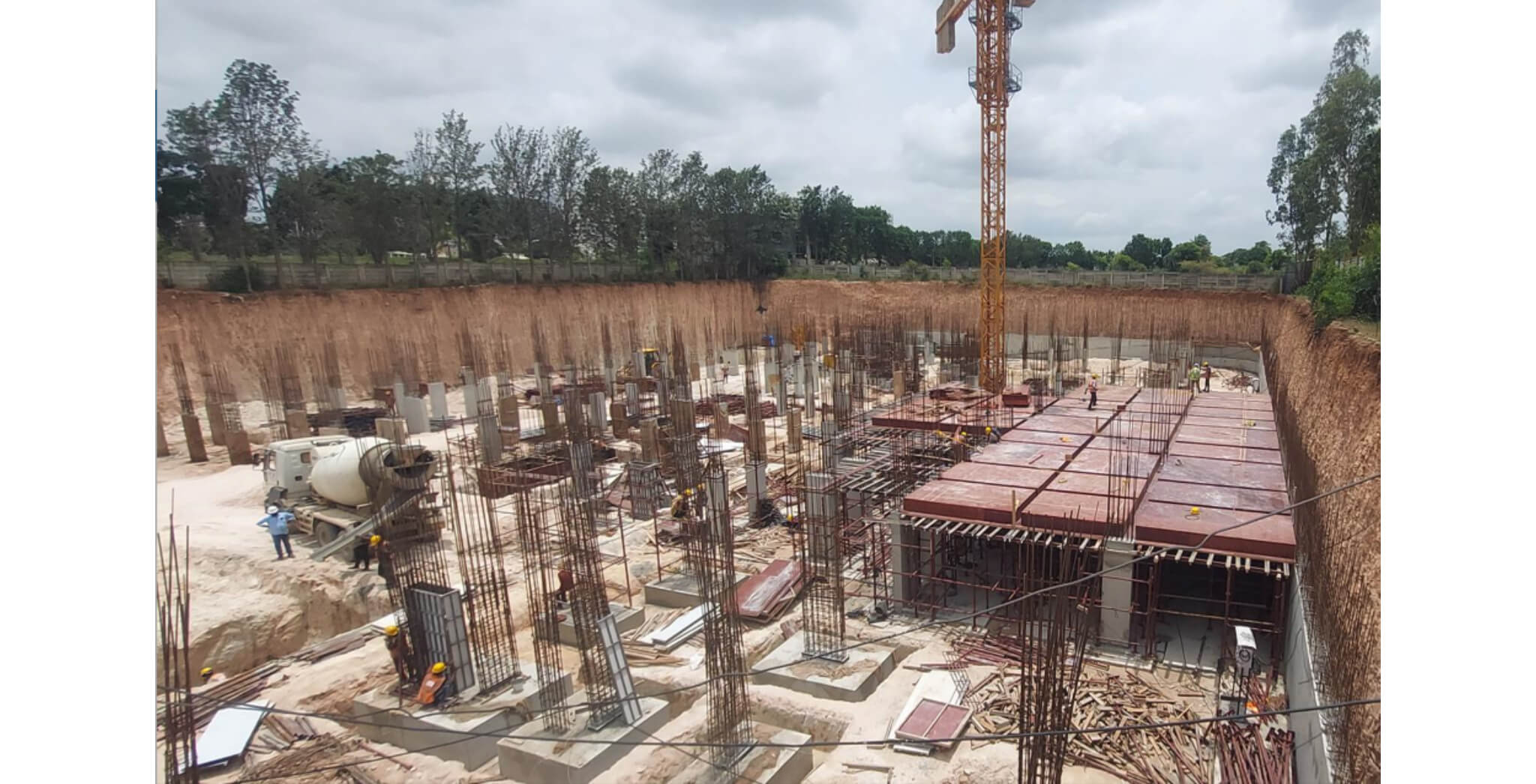 Jul 2026 - Upper Basement | Shuttering work in progress. Jul 2026 - Upper Basement | Shuttering work in progress.