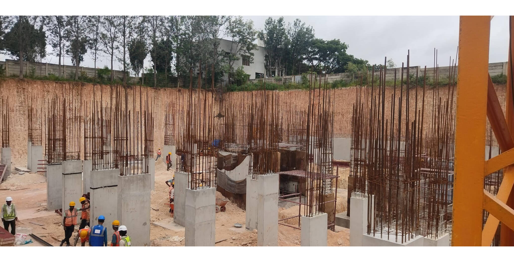 Aug 2026 - Retaining wall, Footings, Columns Works in Progress Aug 2026 - Retaining wall, Footings, Columns Works in Progress