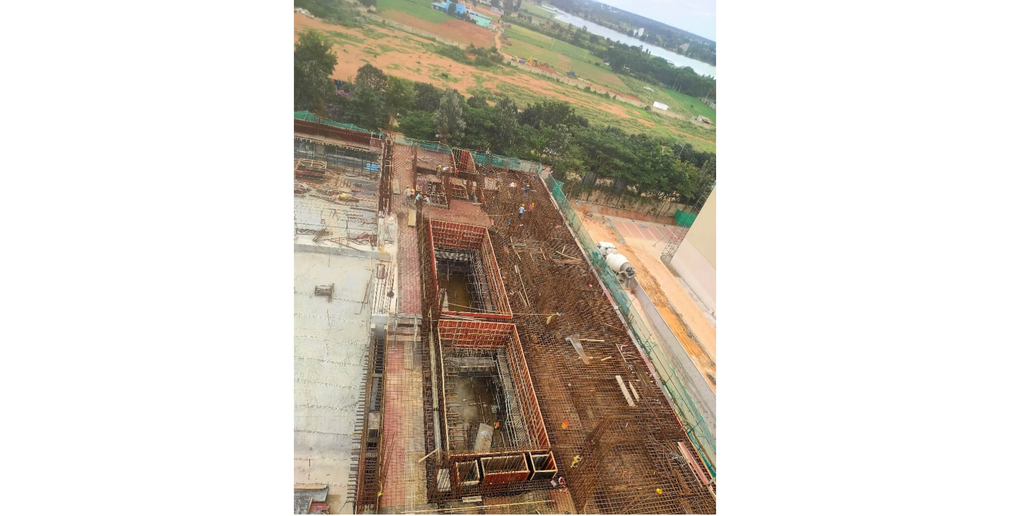  Tower B – 2nd floor  slab shuttering & reinforcement WIP - Status Images 1