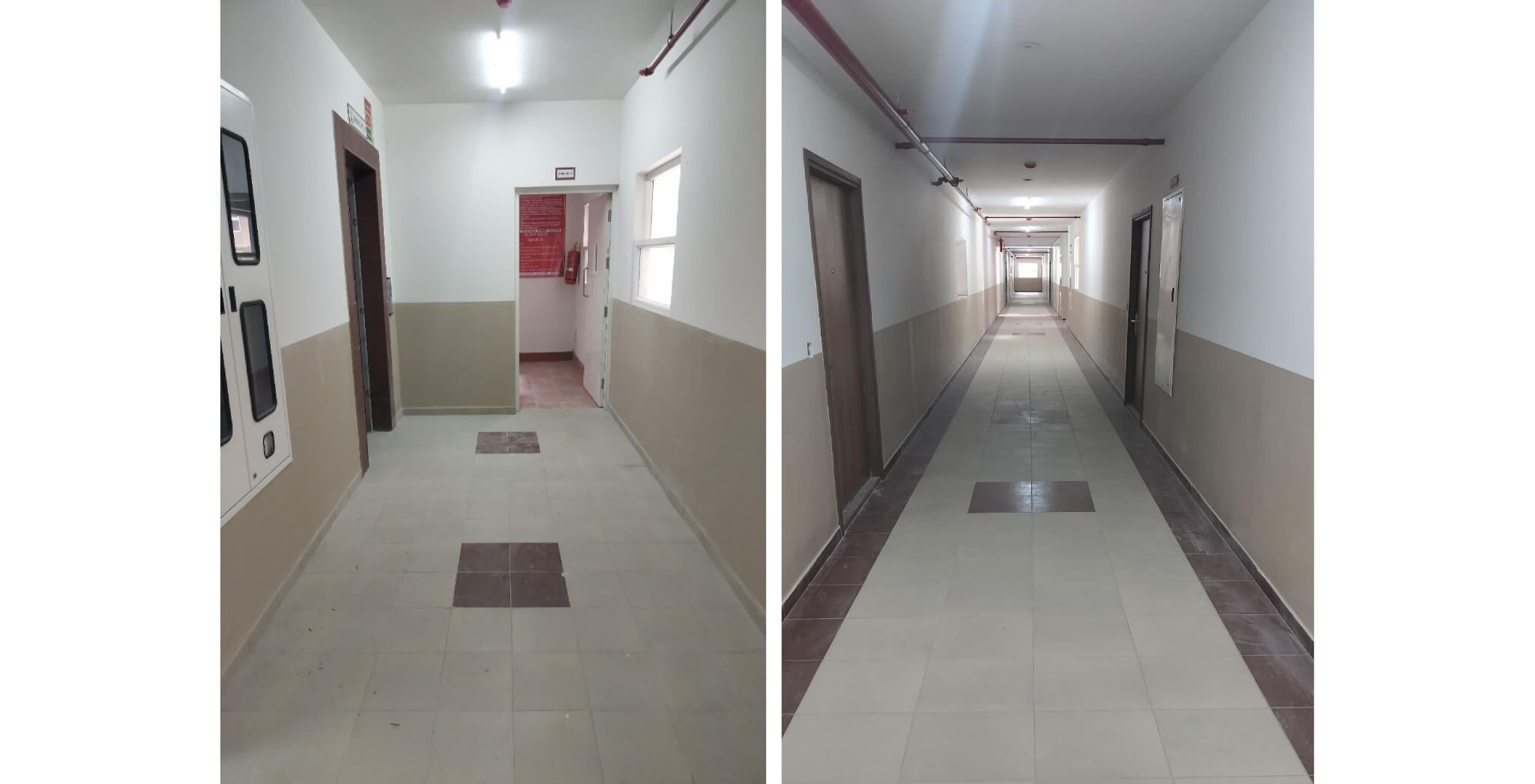  Corridor Tiling and Painting work completed - Status Images 13