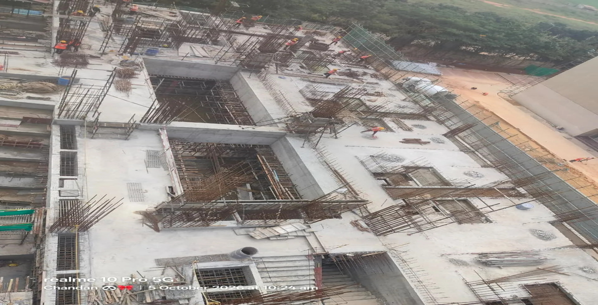  Tower B – 2nd to 3rd floor column reinforcement work in progress - Status Images 1