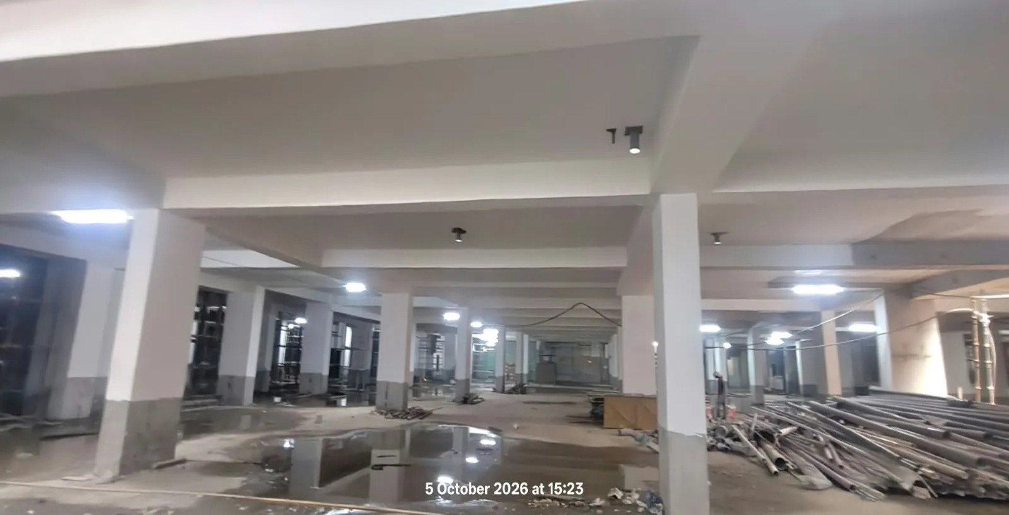 Tower B- Basement 1- Ceiling painting in progress - Status Images 0