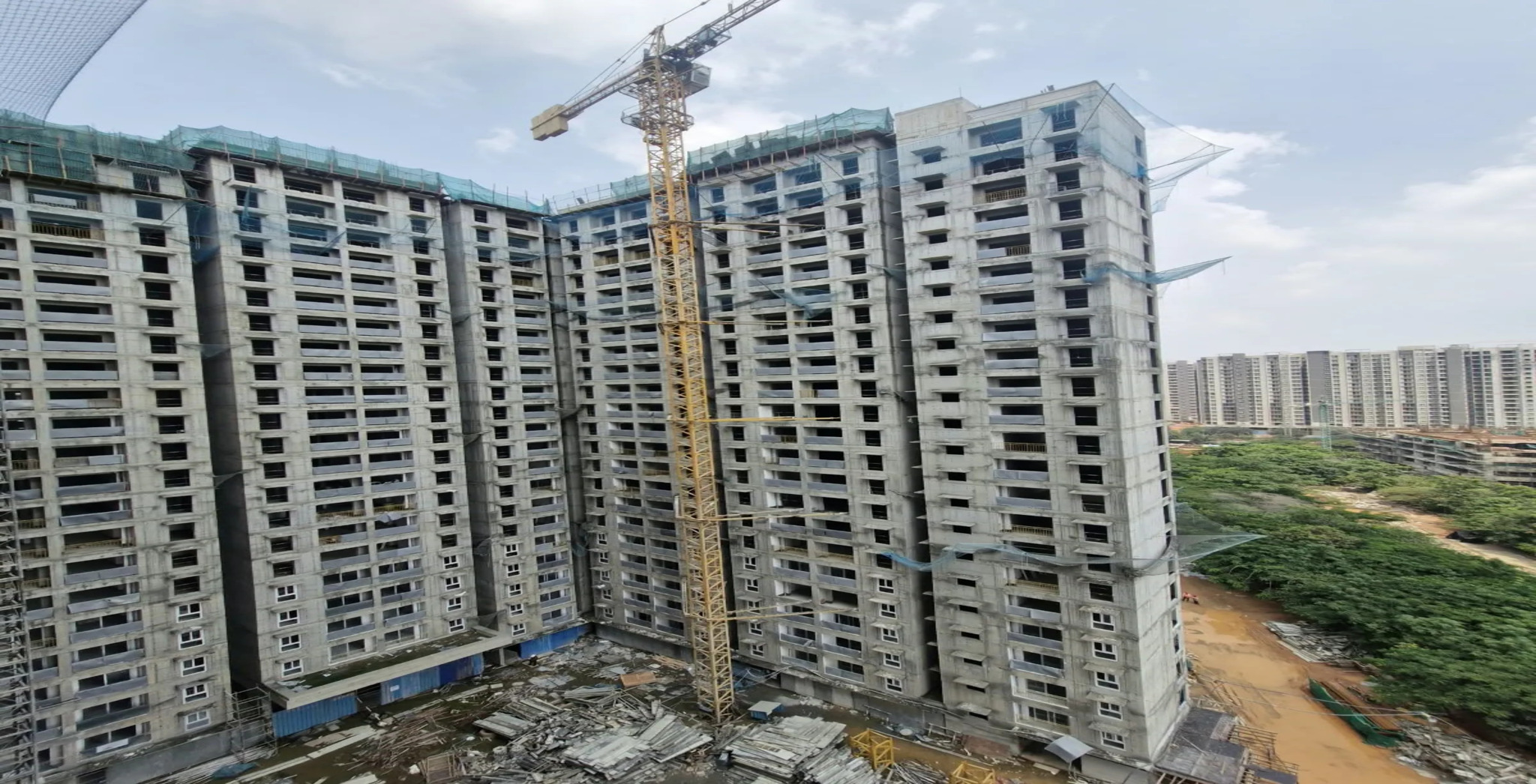  Wing A –    Above terrace works in progress - Status Images 14