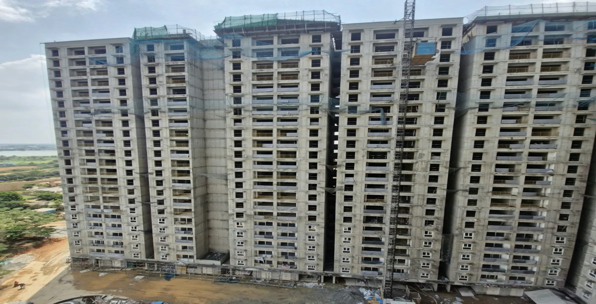   Wing C –  Above terrace works in progress - Status Images 12