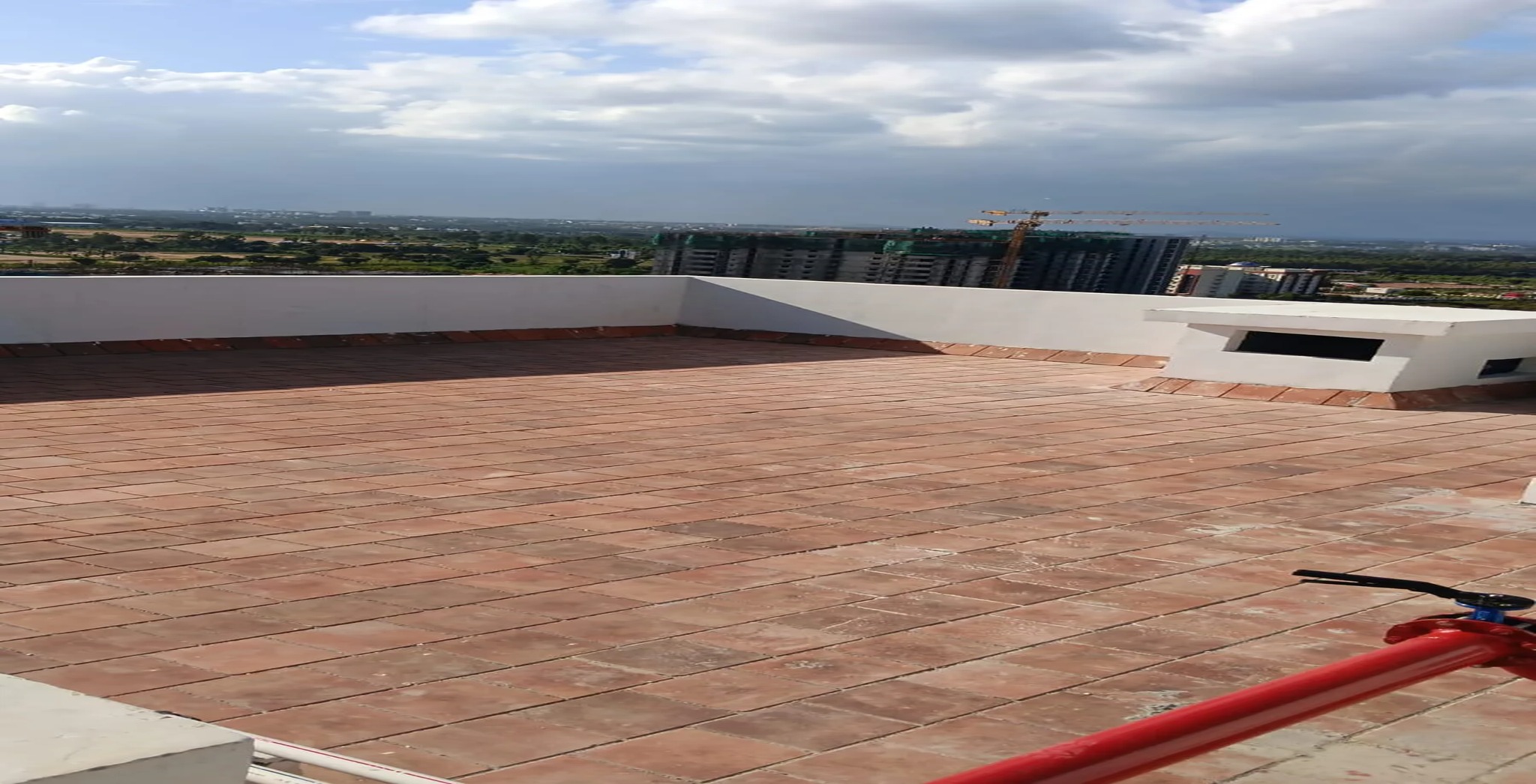 Terrace clay tile work completed - Status Images 1